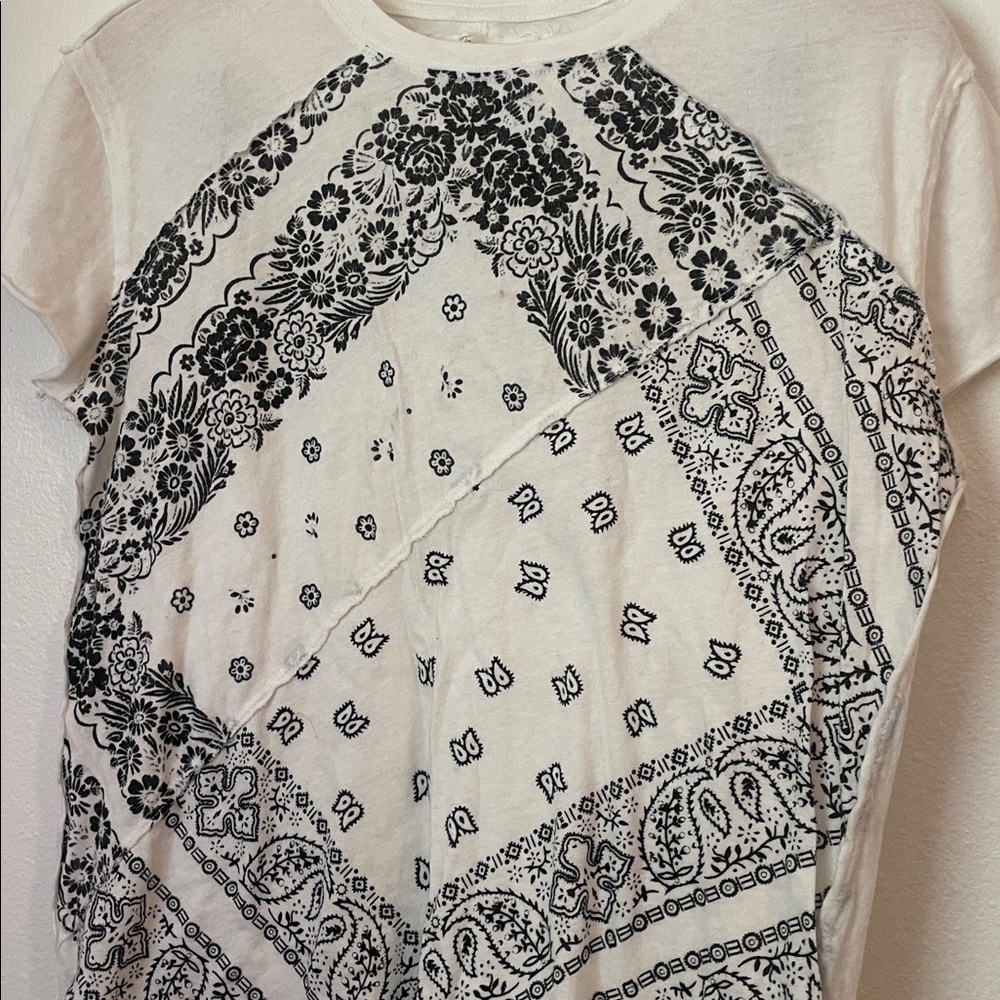 Free People Monochrome Graphic Tee